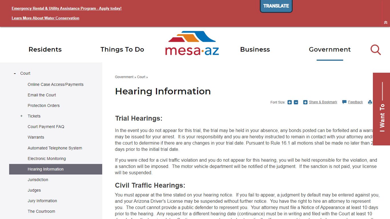 Hearing Information | City of Mesa - Mesa, Arizona